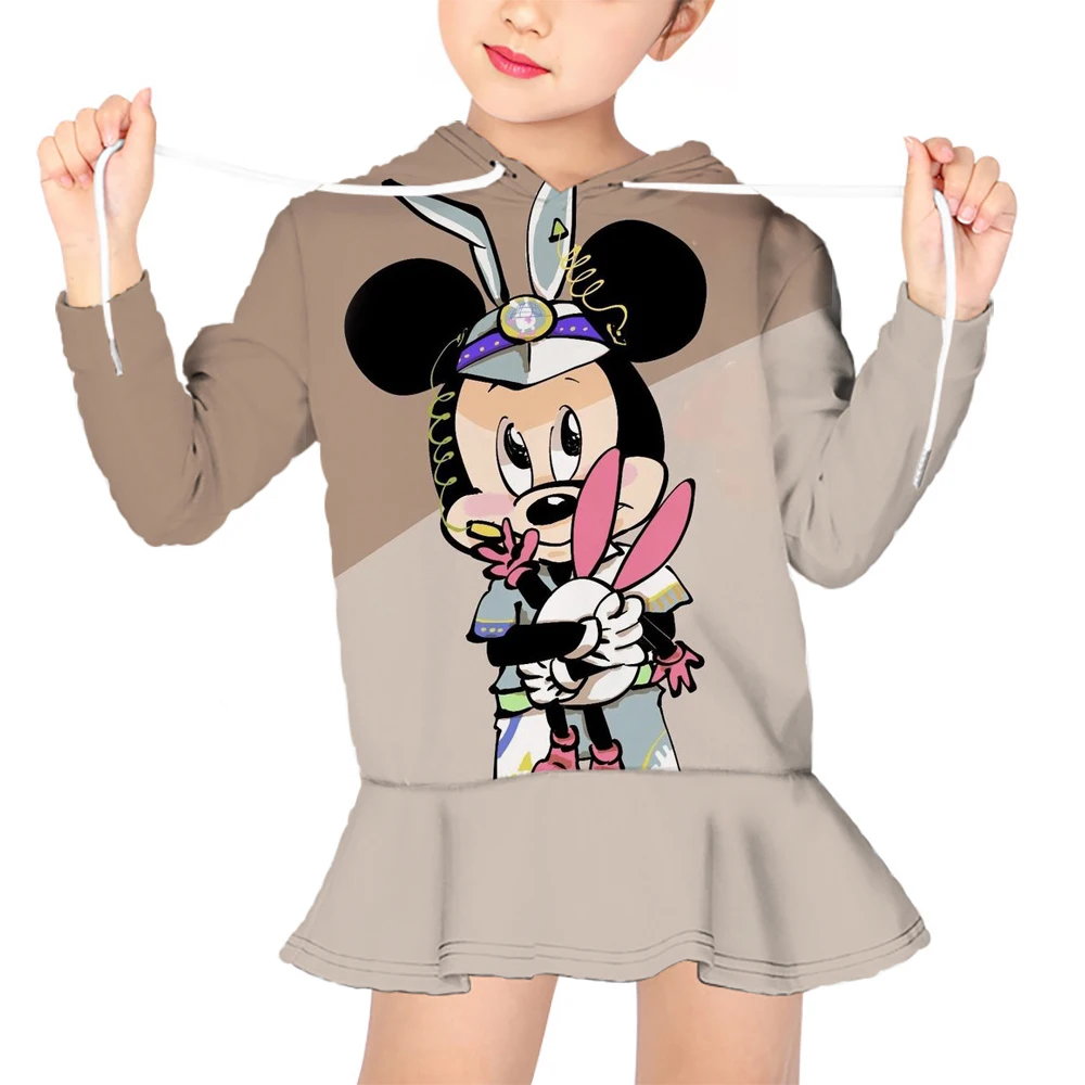 

Mickey Mouse Hoodies Kids Spring Autumn Sweatshirts Children Long Sleeve Tops Clothing 2022 Boys Girls Hooded Clothes 4-14 Years
