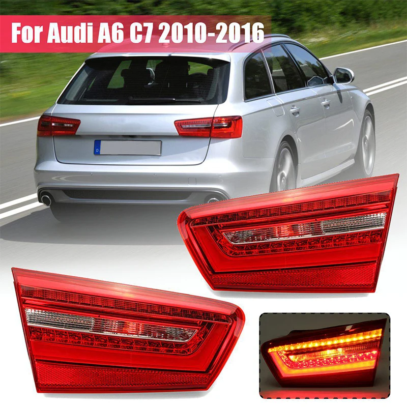 

Автомобильный задний фонарь для Audi A6 C7 2012-2016 Красный светодиод Внешний задний фонарь задний стоп-сигнал задсветильник фонарь в сборе 4G5945093
