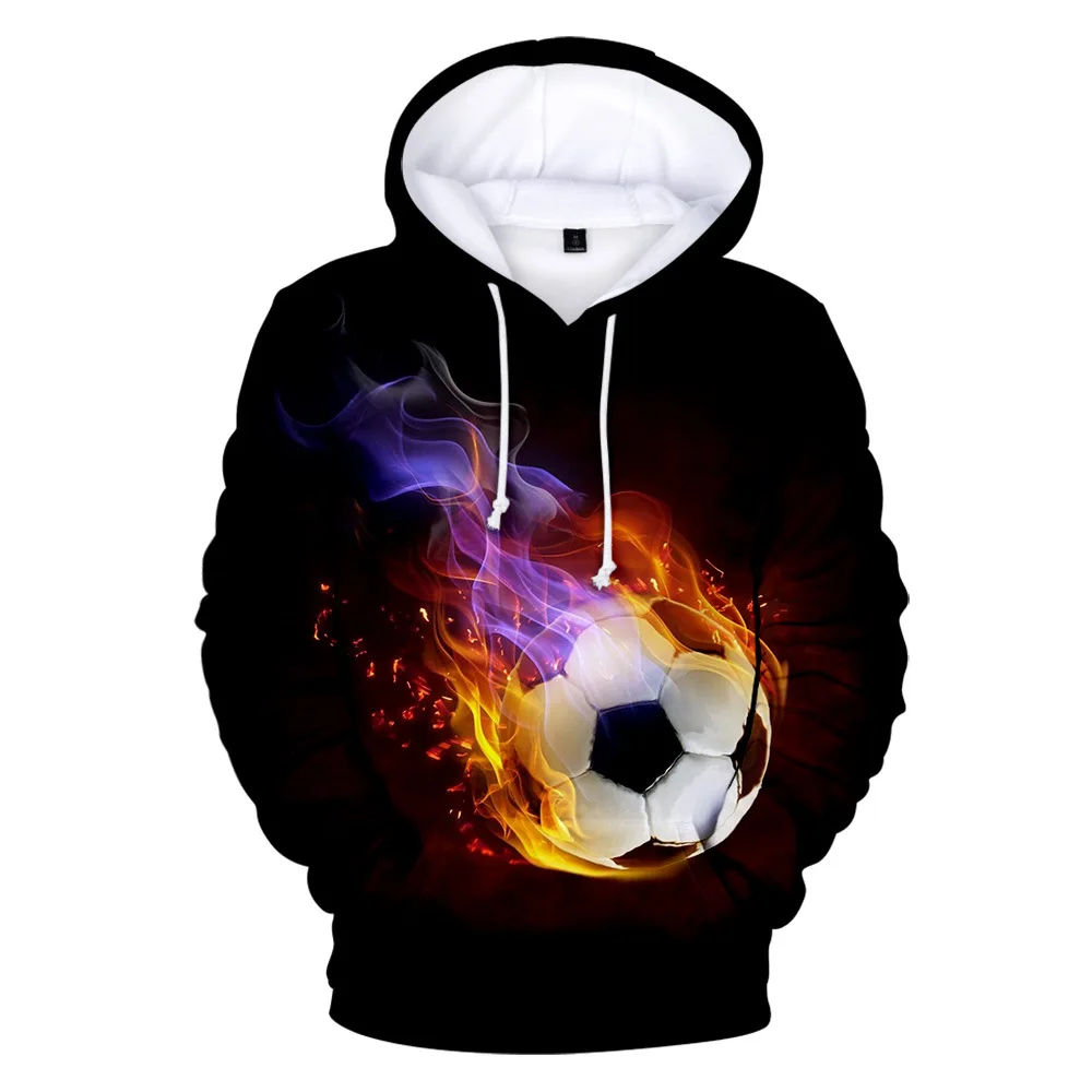 

Football 3D Printing Hoodie Sweatshirt Men's and Women's Casual Fashion Sports All-match Streetwear Harajuku Style Hooded Sweats
