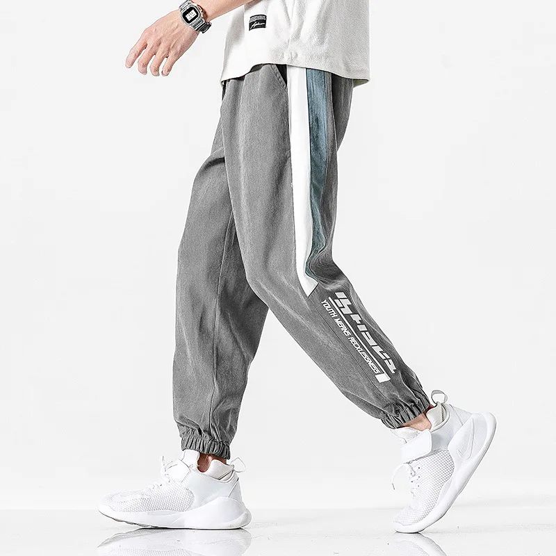 

Men's Joggers Casual Pants Korean Style Fashion Fitness Sports Loose Sweatpants Straight Trousers Black Gyms Track Pant Male New