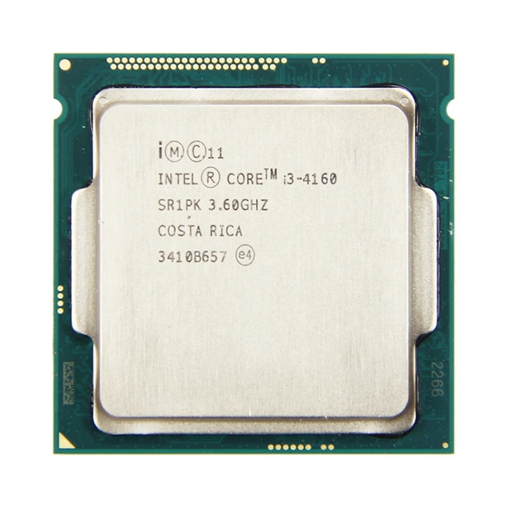 

Intel Core i3 4160 Dual Core 3.60GHz Haswell CPU 5 GT/s 3MB SR1PK LGA1150 Processor