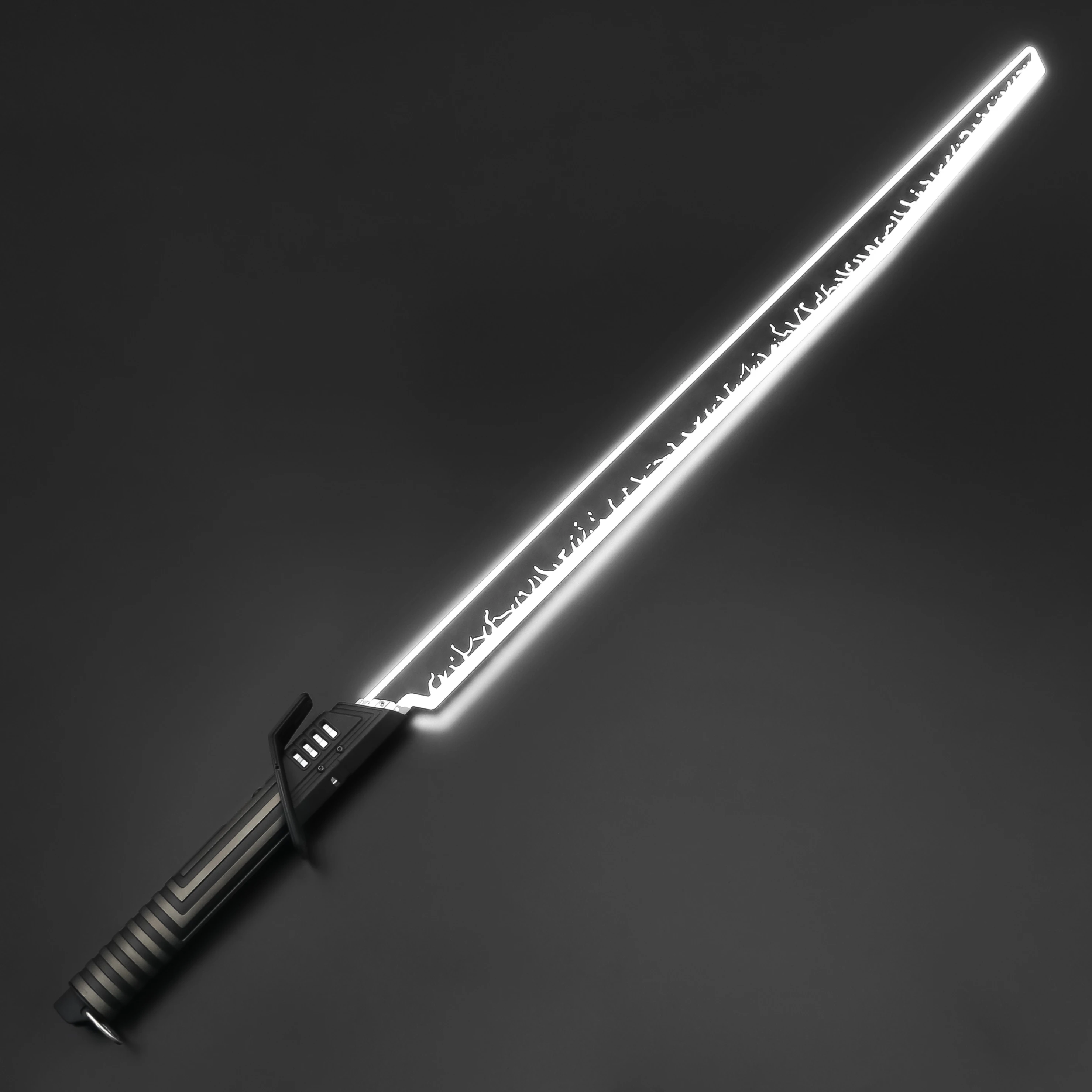 TXQSABER Darksaber SN Pixel/Proffie 2.2 Black-Bladed Lightsaber with SD card Support DIY Metal Hilt FOC Function Laser Sword