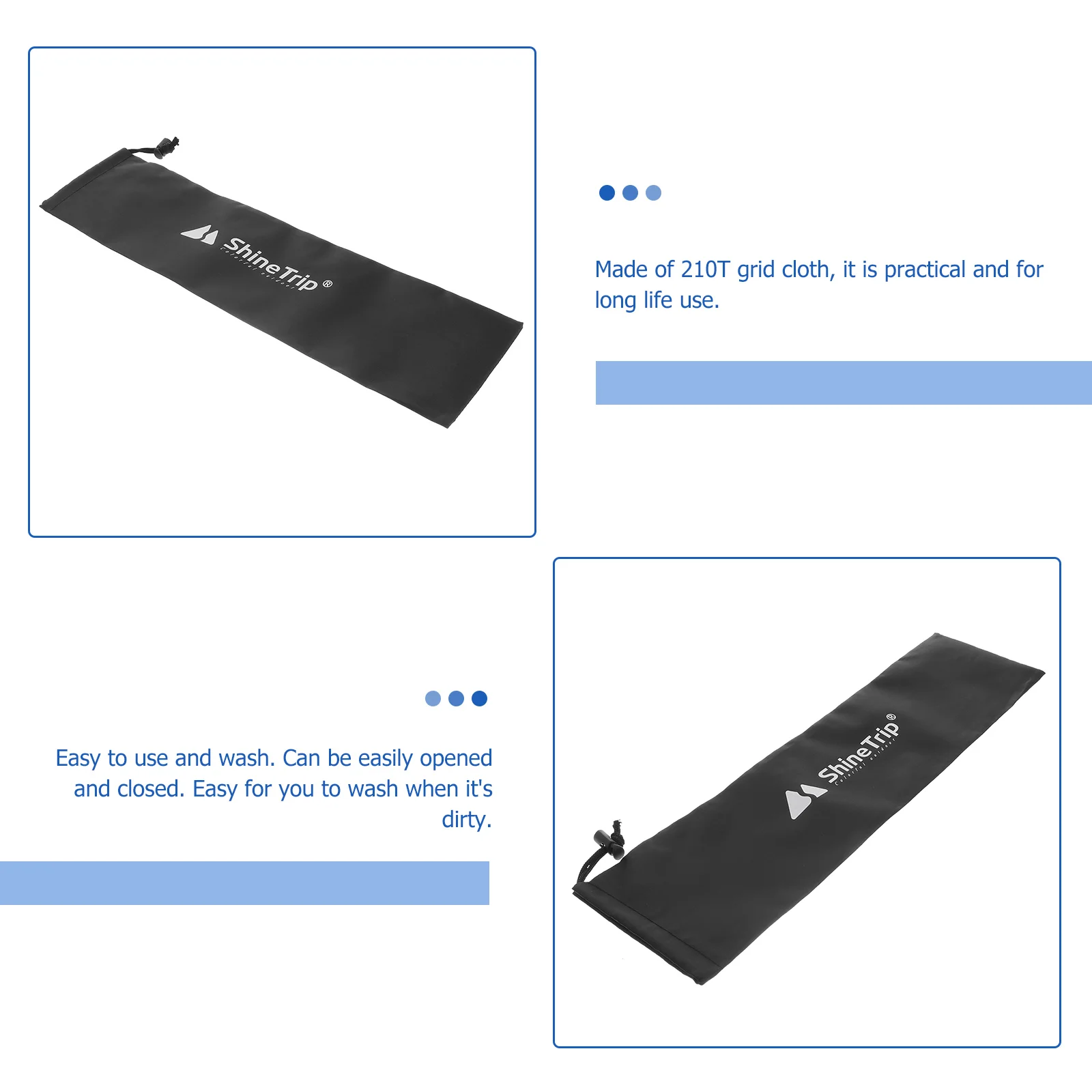 

3 PCS Backpack Tent Tent Pole Storage Bag Bag Organizer Backpack Tent Bag Sports Tent Sports Equipment Bag Outdoor Tent Pole Bag