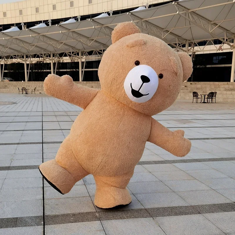 260 см надувной американский медведь плюшевый мишка костюм талисмана рекламная