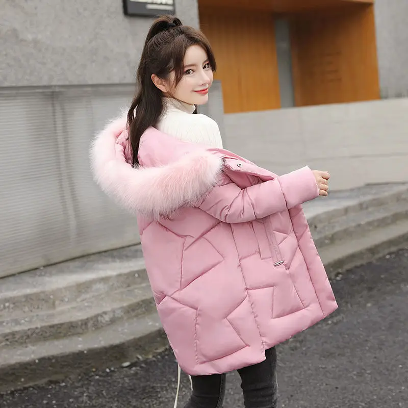Women's Winter Cotton Padded Jackets Mid-Length Thickened 2023 New Loose Coat Lady Clothing
