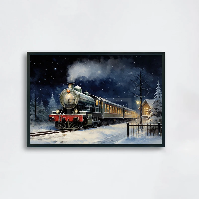 

Рождественский экспресс плакат на холсте