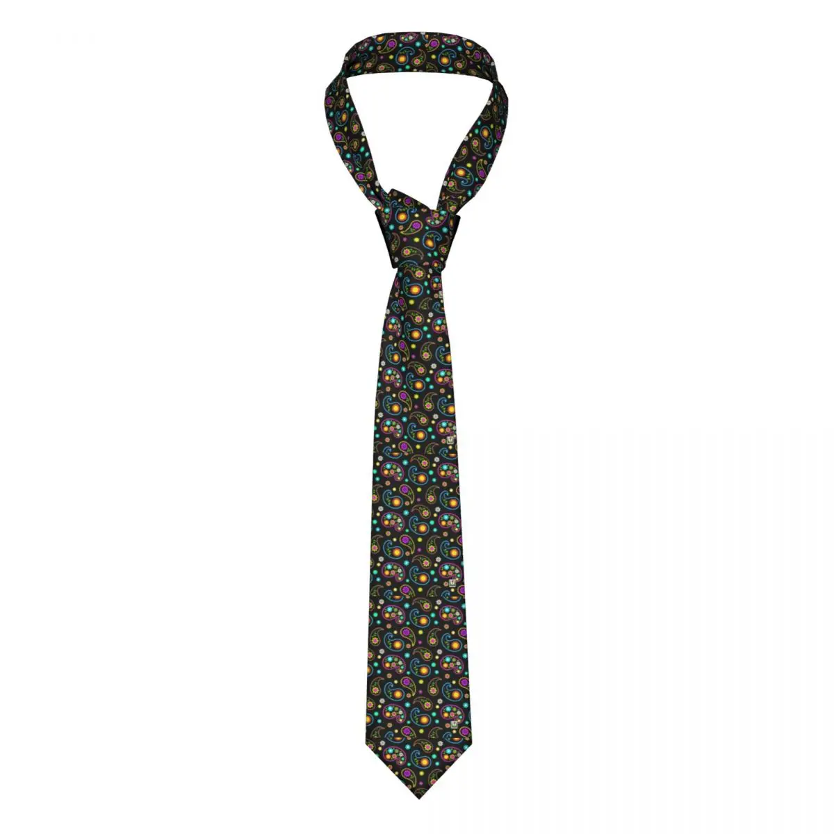 

Галстук с пейсли-принтом цветной цветочный деловой галстук из полиэстера и шелка Подарочная Мужская блузка галстук с принтом