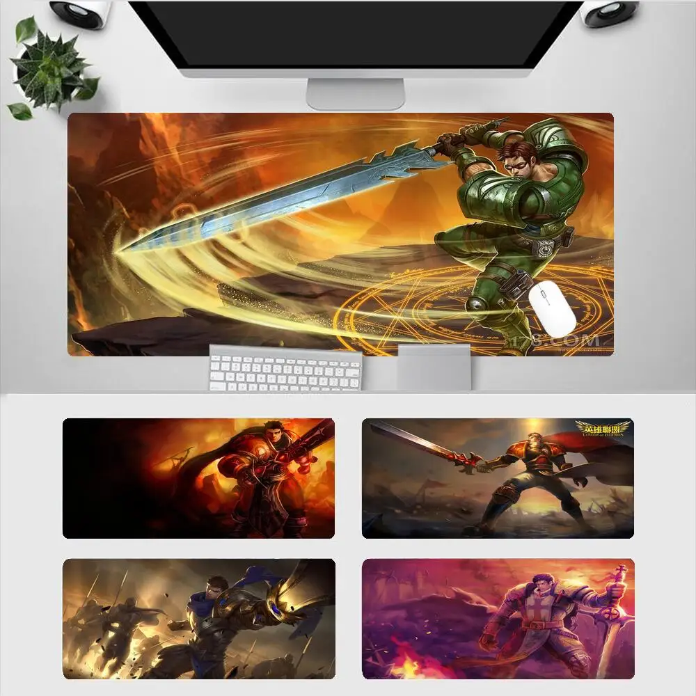 

Garen League Of Legends Desk Accessories Mouse Pad Large 900X400 Kawaii Mousepad Office Pc Laptop Notebook LOL Mats Gaming Mat