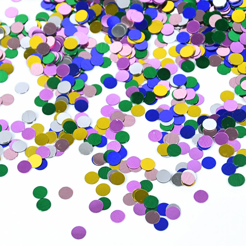 

15g/Pack Plastic Multicolor Small Round Piece Birthday Wedding Engagement Rose Gold Anniversary Birthday Baby Shower Decoration