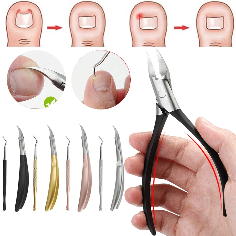 

Nail Cutter Cuticle Nippers Ingrown Toenail Scissors Dead Skin Removal Stainless Steel Nail Clippers Trimmer Nail Toenail Cutter