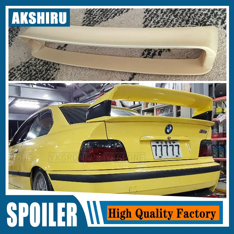 

Спойлер для BMW E36 M3 1990-2000, спойлер серии BMW M3 светильник Кой из АБС-пластика, неокрашенный спойлер для BMW E36 M3, спойлер