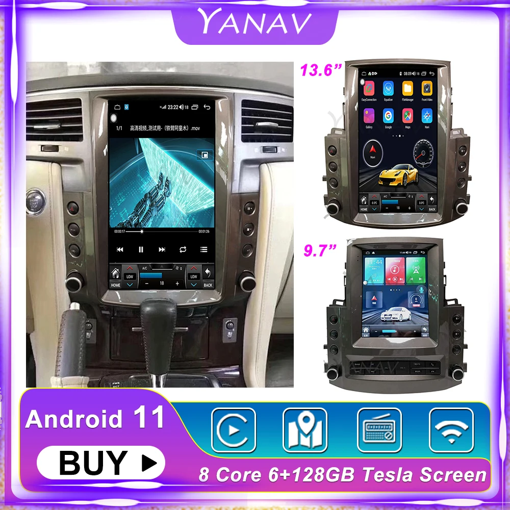 

13.6 Inch Android 11 Car Radio For LEXUS LX570 2008-2015 GPS Navigation 2 Din Multimedia Player Auto Head Unit Wireless Carplay
