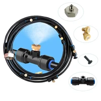 garden patio outdoor misting cooling system 8m mister line with 7 sprayer heads 1 brass adapter 34 for trampoline waterpark