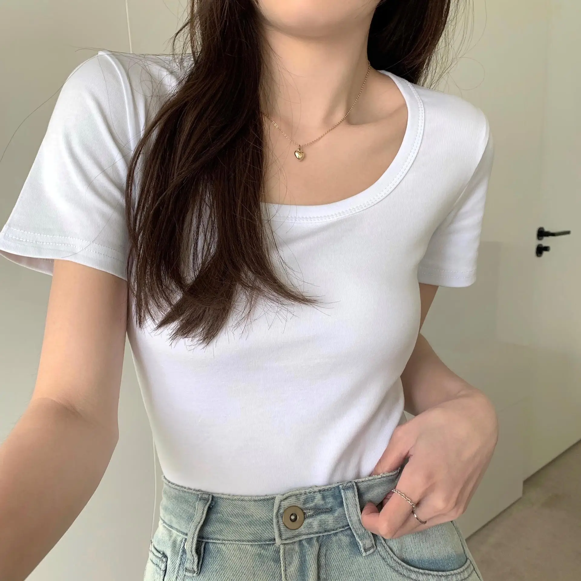 

women's summer 2022 new short-sleeved T-shirt one