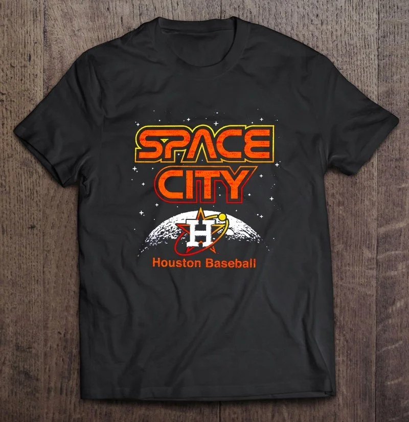 

Houston Baseball Astros Space City T-Shirts Anime Clothes Men T-Shirts Man Oversize Women's T-Shirt T-Shirts For Women