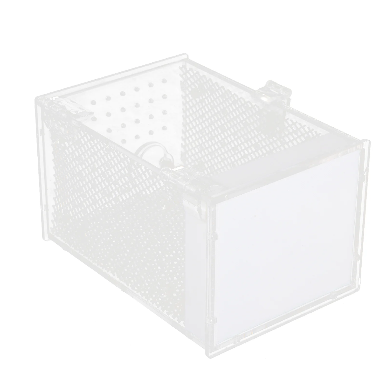 Ящик для разведения богомола белый держатель рептилий видимый чехол кормления