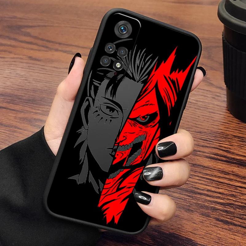 Искусство атака на Титанов аниме Матированный полупрозрачный чехол для Redmi 8 8A 9A 9C