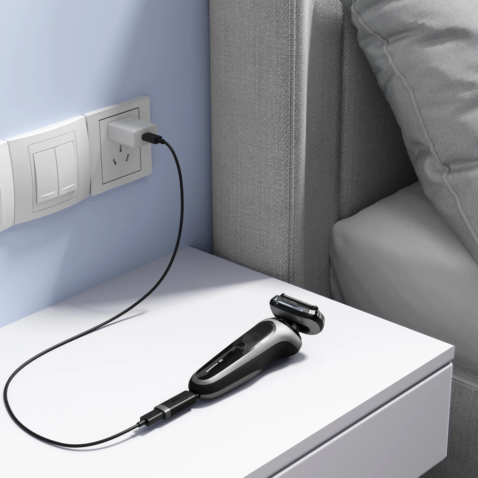 Адаптер зарядного устройства для бритвы Yinke 12 В Type-C зарядный преобразователь