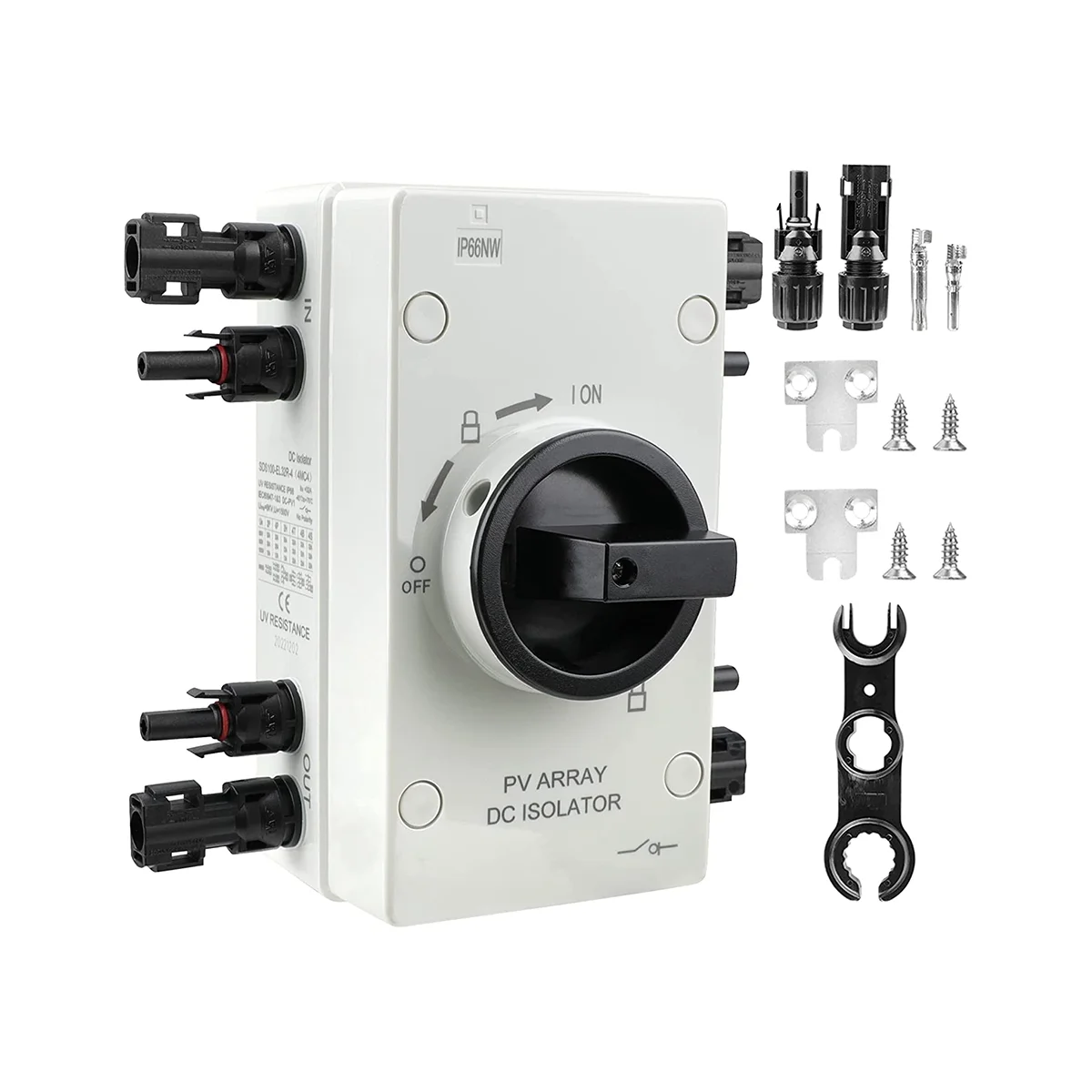 

Солнечный отключительный выключатель 64A, IP66, комбайнер солнечных батарей с солнечной панелью, отсоединительный выключатель для системы солнечной энергии, панели