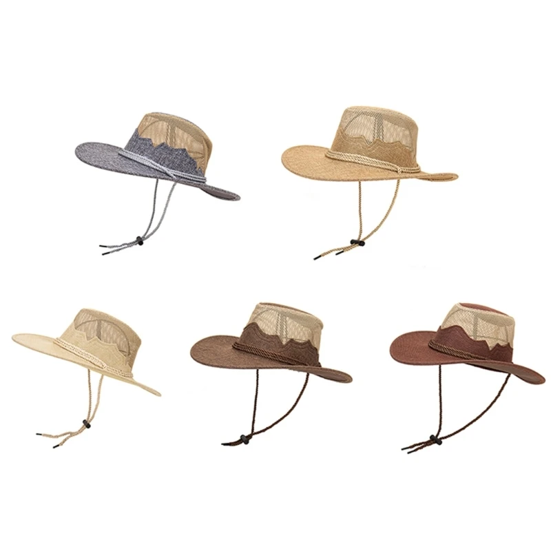 

Western Cowboy Hat Breathable Cowboy Hat All-match Unisex Photo Props Headgear Drop Shipping