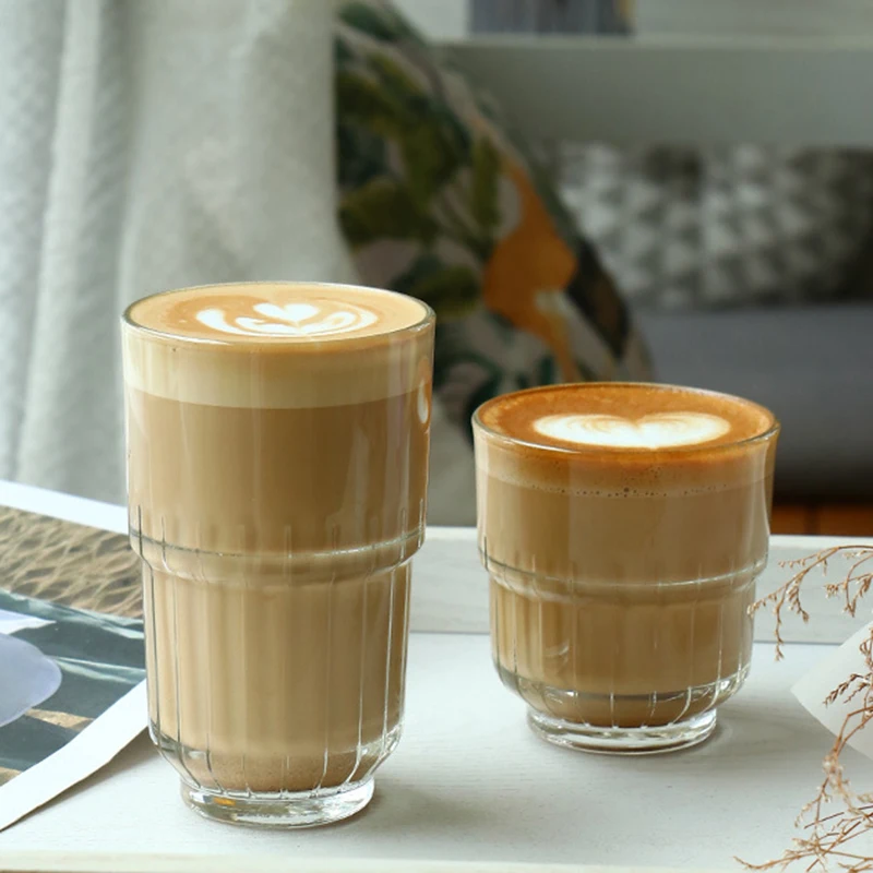 Термостойкие Стеклянные Кофейные Чашки 250 Мл/350 Мл Многослойная Зеркальная