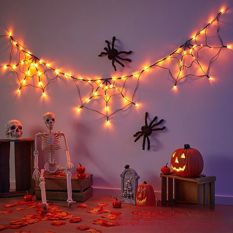 

Светодиодная паутина для Хэллоуина