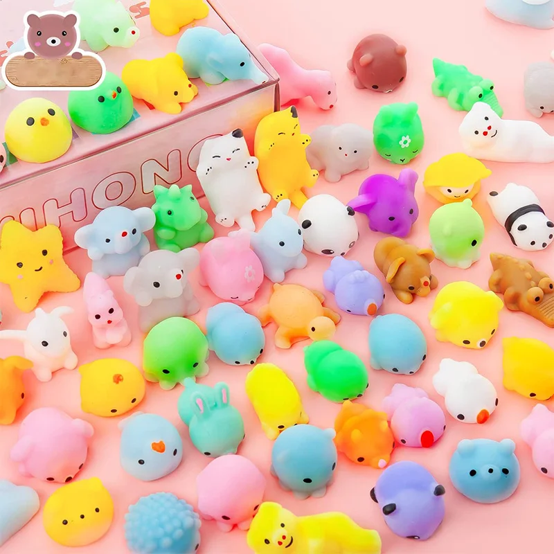 Kawaii Squishies, Mochi Squishy Toys for Kids Party Favors, Mini Stress Relief Toys for Christmas Party Favors, Classroom Prizes enlarge
