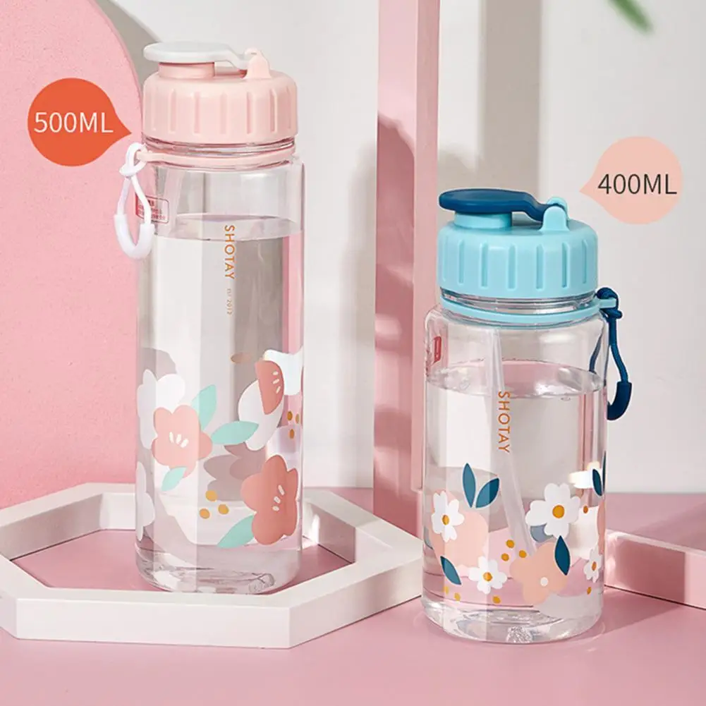 

3 Colors 400ml/500ml Excellent BPA Free Cartoon Water Cup Coffee Bottle Attractive Straw Cup Food Grade for Household