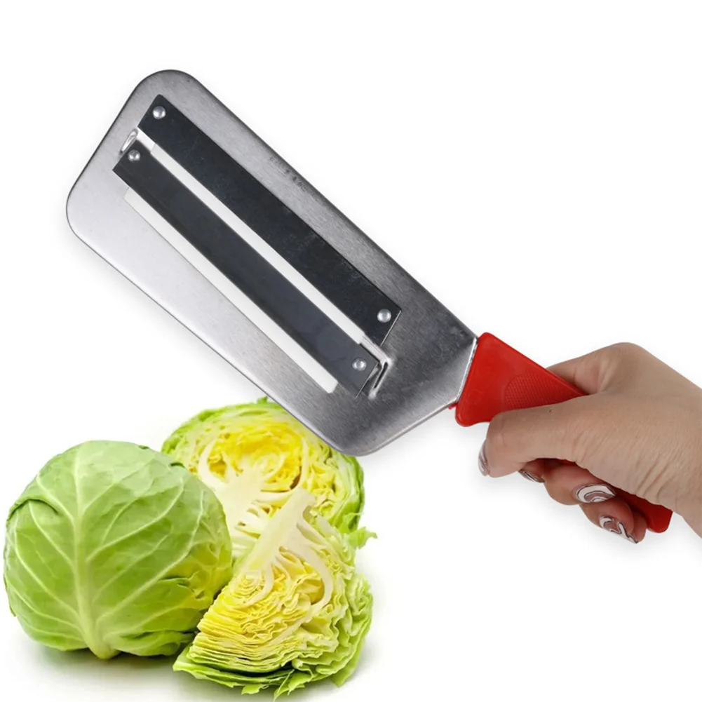 

2023 New Stainless Steel Cabbage Hand Slicer Shredder Vegetable Kitchen Manual Cutter For Making Homemade Coleslaw Or Sauerkraut