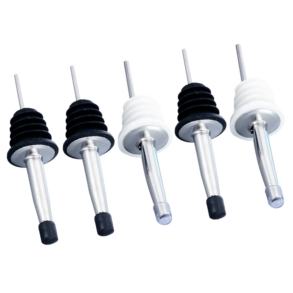 

5pcs Pourer Stainless Steel Practical Dispenser Pourer Pour for Bartender