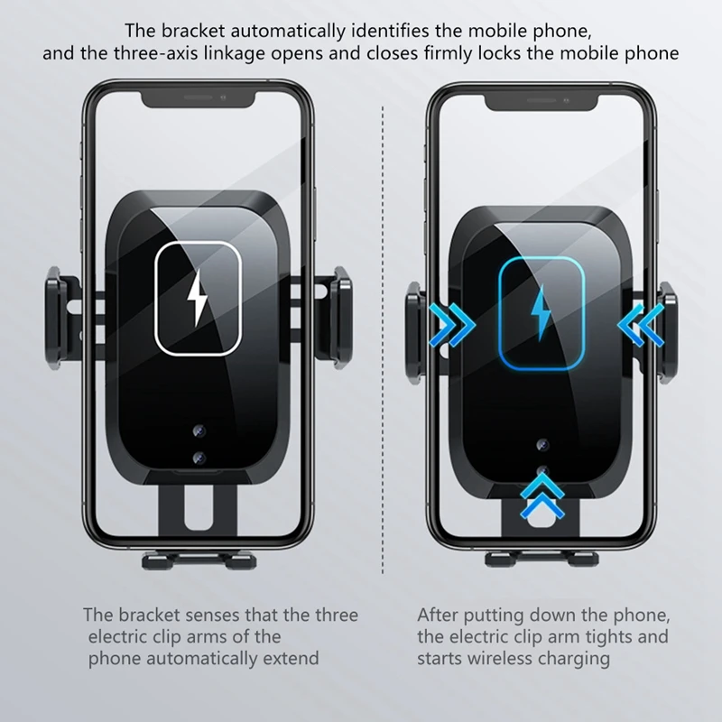 Автомобильный держатель для телефона 15 Вт с функцией быстрой зарядки
