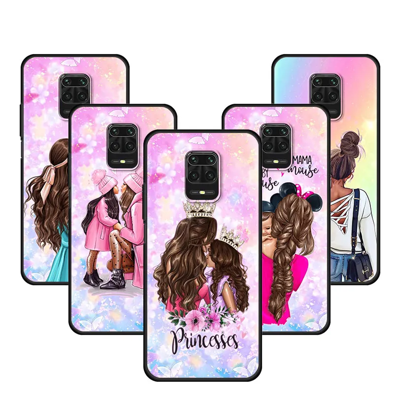 

Cover Case for Xiaomi Note 9S 9 8 8T 7 10 11 11S 11E Pro 5G Bag Capa Armor Phone Soft Official Shell Original Mom And Baby