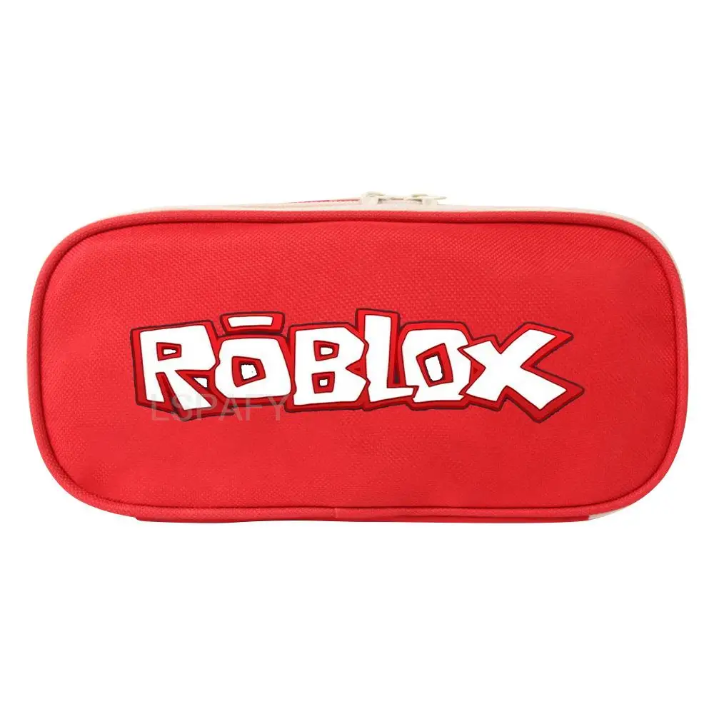 Фото Высококачественная мультяшная сумка ROBLOX, детские товары для школы, косметика для мальчиков и девочек, стационарные Детские карандаши Roblox, фотосумки №5