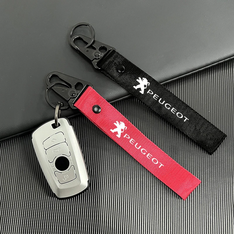 Автомобильный брелок для ключей подвеска с пряжкой подарки Peugeot 206 308 307 508 RCZ 107 406 407
