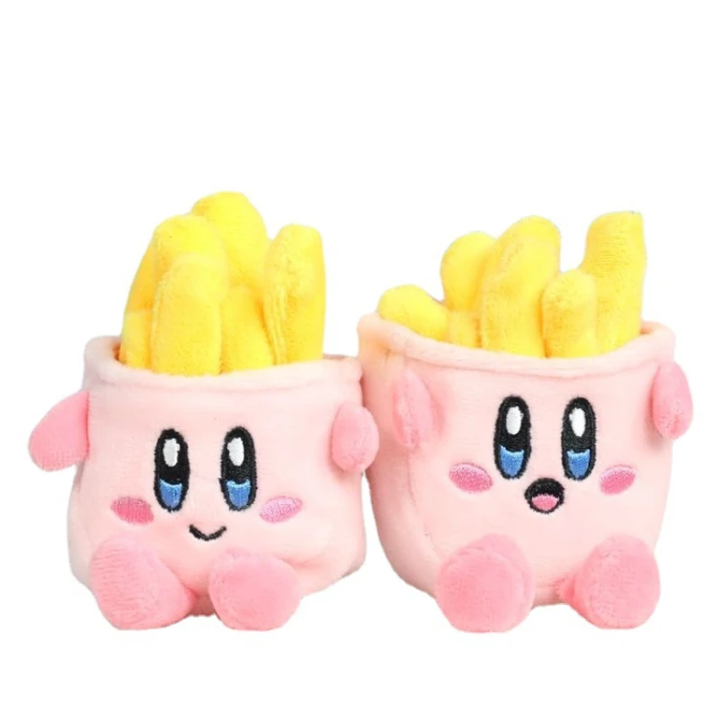

12Cm Kirby Plush Doll Kawaii Star Kirby Cross Dressing French Fries Creative Plush Toy Decor Christmas Gift For Children