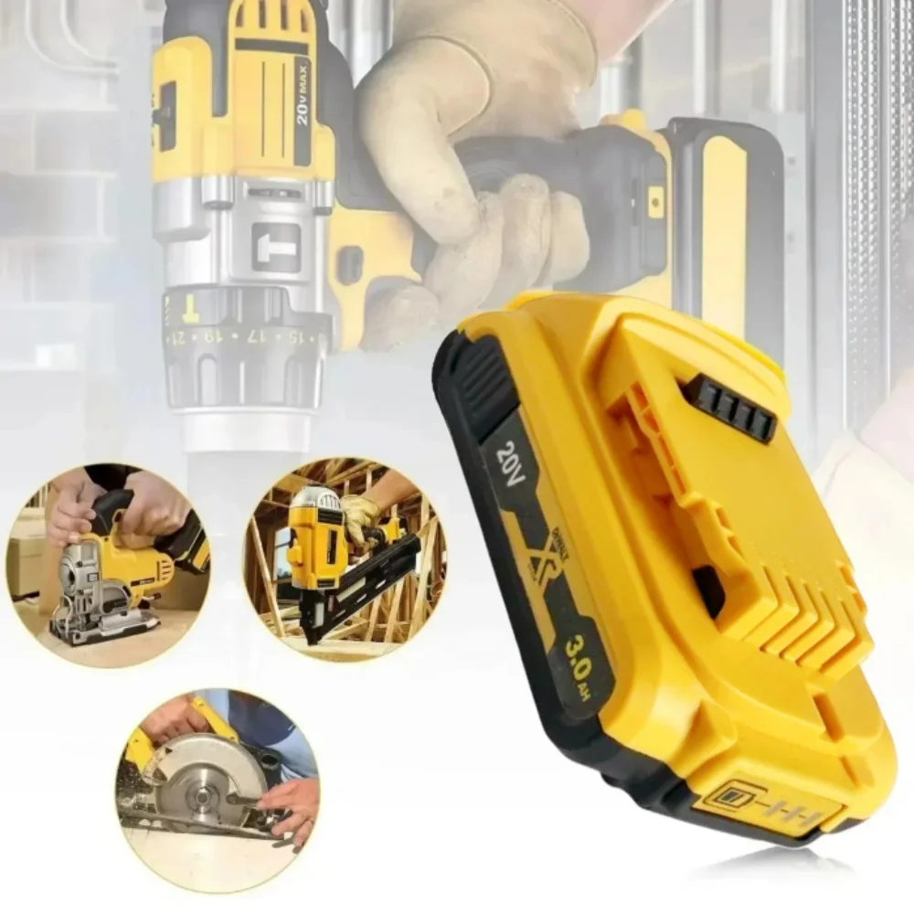Фото Оригинальный аккумулятор DEWALT 20V 3AH, совместимый с DCF900, DCD887, DCF512, DCB115, DCB118, DCB200 для электроинструментов и оборудования №4