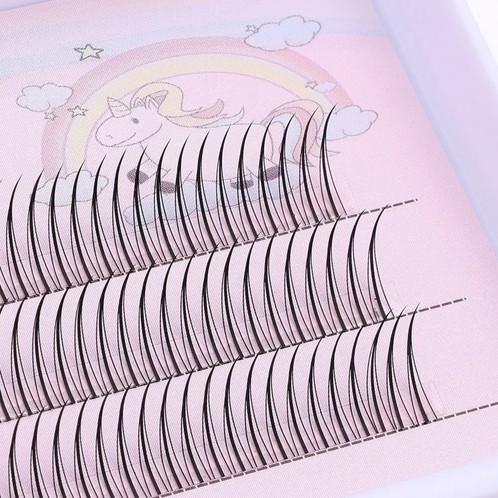 Черные коричневые а-образные готовые ресницы для макияжа индивидуальные