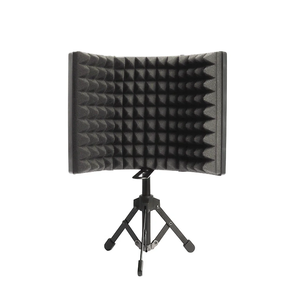 

1 Set of Convenient Microphone Isolation Shield Sponge and Metal Microphone Windshield