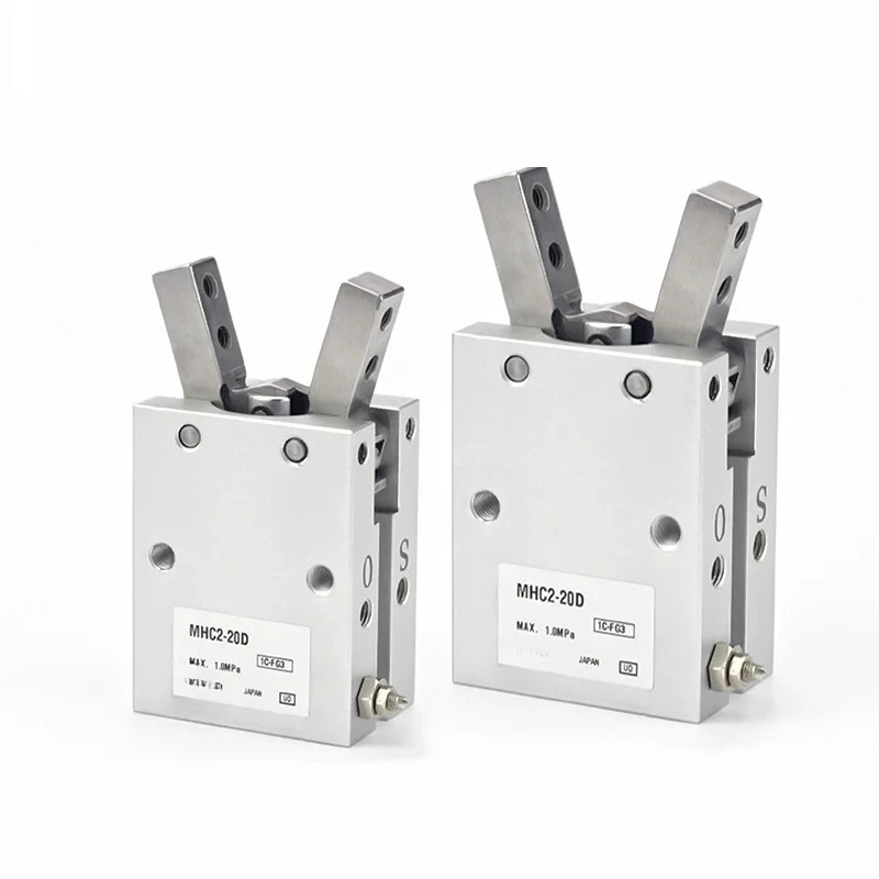 Пневматический захват MHC2 НОВИНКА, угловой тип, MHC2-10D, MHC2-16D, MHC2-20D, MHC2-25D, алюминиевые зажимы, пальцевый цилиндр (art.: 3920dbadbbcf6) - 3920dbadbbcf6