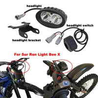 for surron light bee x led headlight with bracket upgrade head light switch plug waterproof electric off road bike dirt bike
