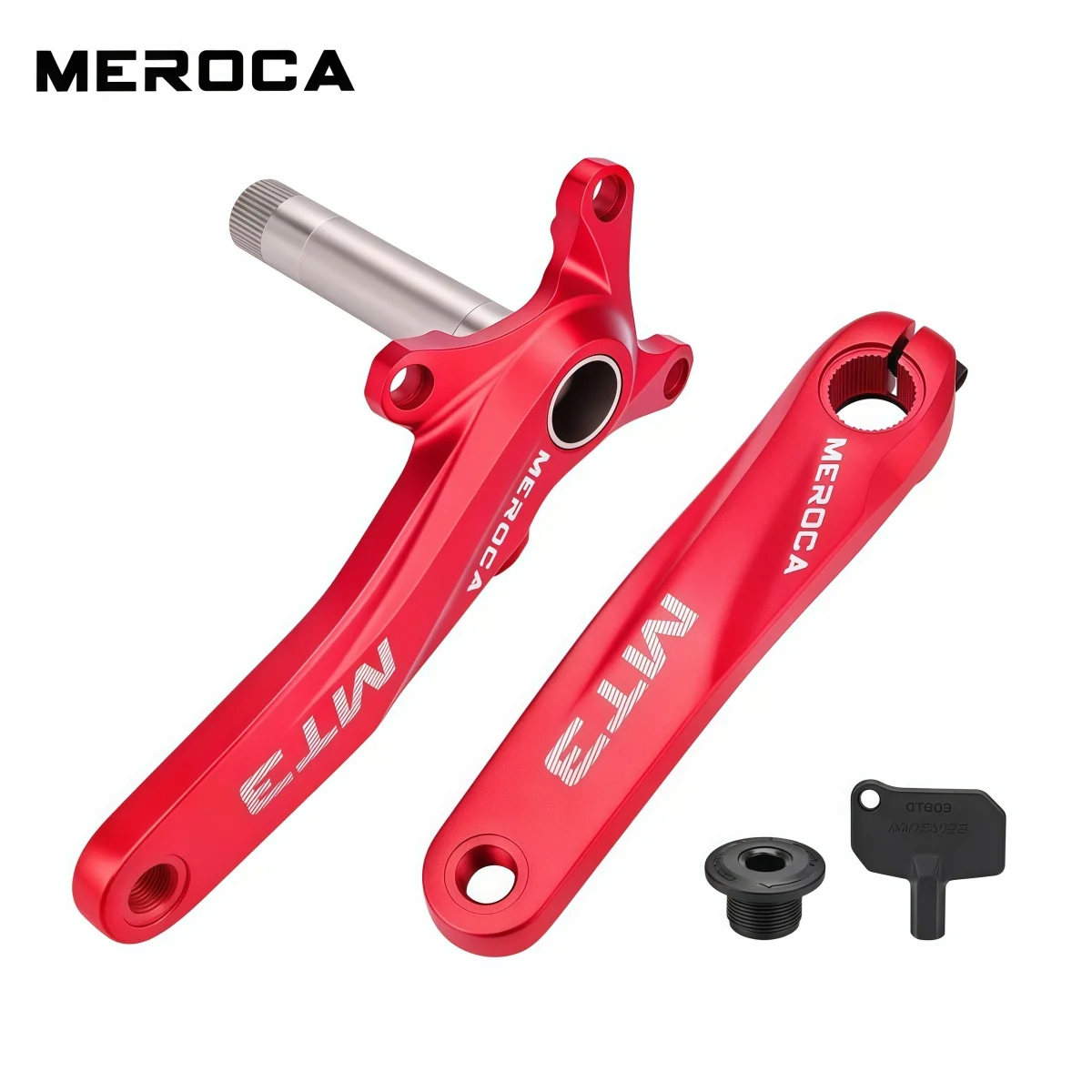 Фото MEROCA MT-3 170 мм шатун, интегрированный шатунный блок 130BCD для горного велосипеда, 8-12 скоростей + цепная звезда с узкими и широкими зубьями 32/34/36/38/40/42 т. №5