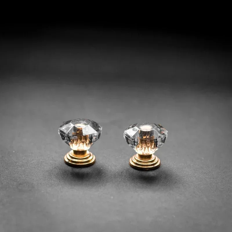 

Ручки для шкафов золотые хрустальные 10 шт.