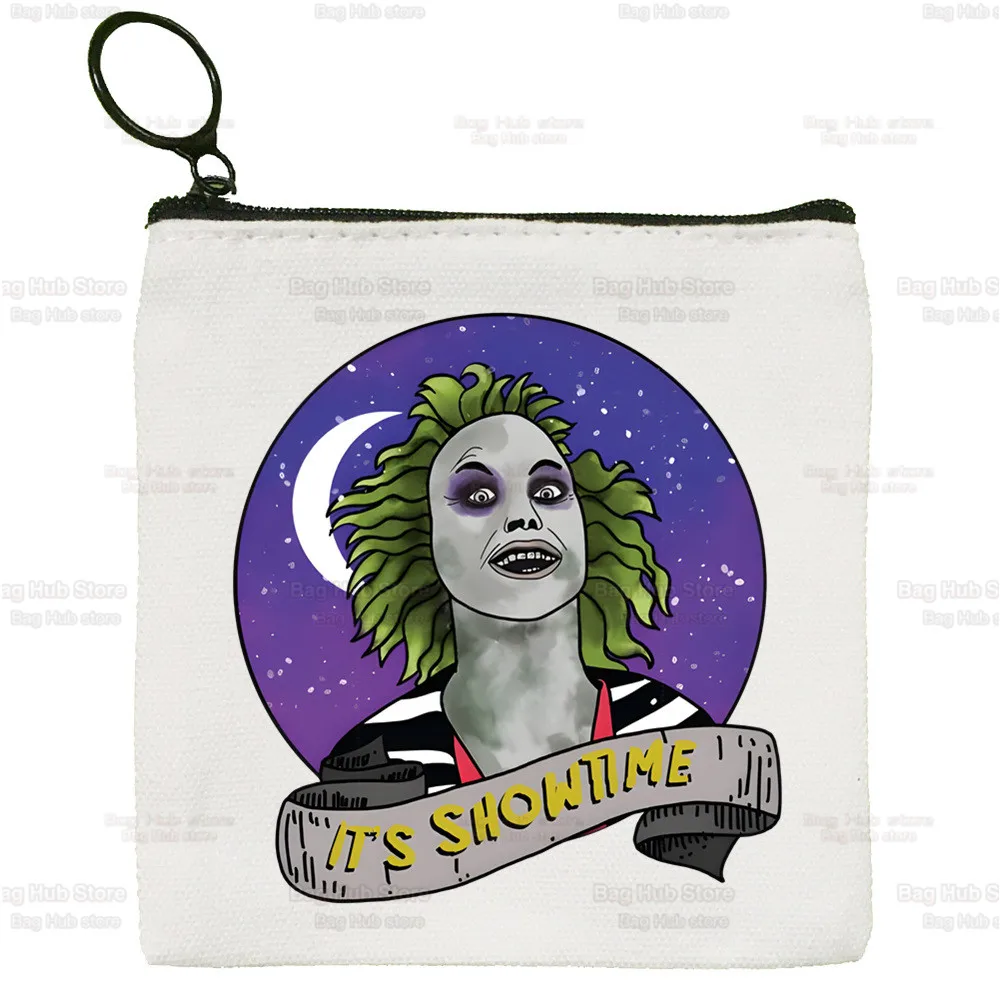 Beetlejuice Wallets Coin Pocket Vintage Male Horror Halloween Snake Purse Function Boy and Girl Wallet With Card Holders