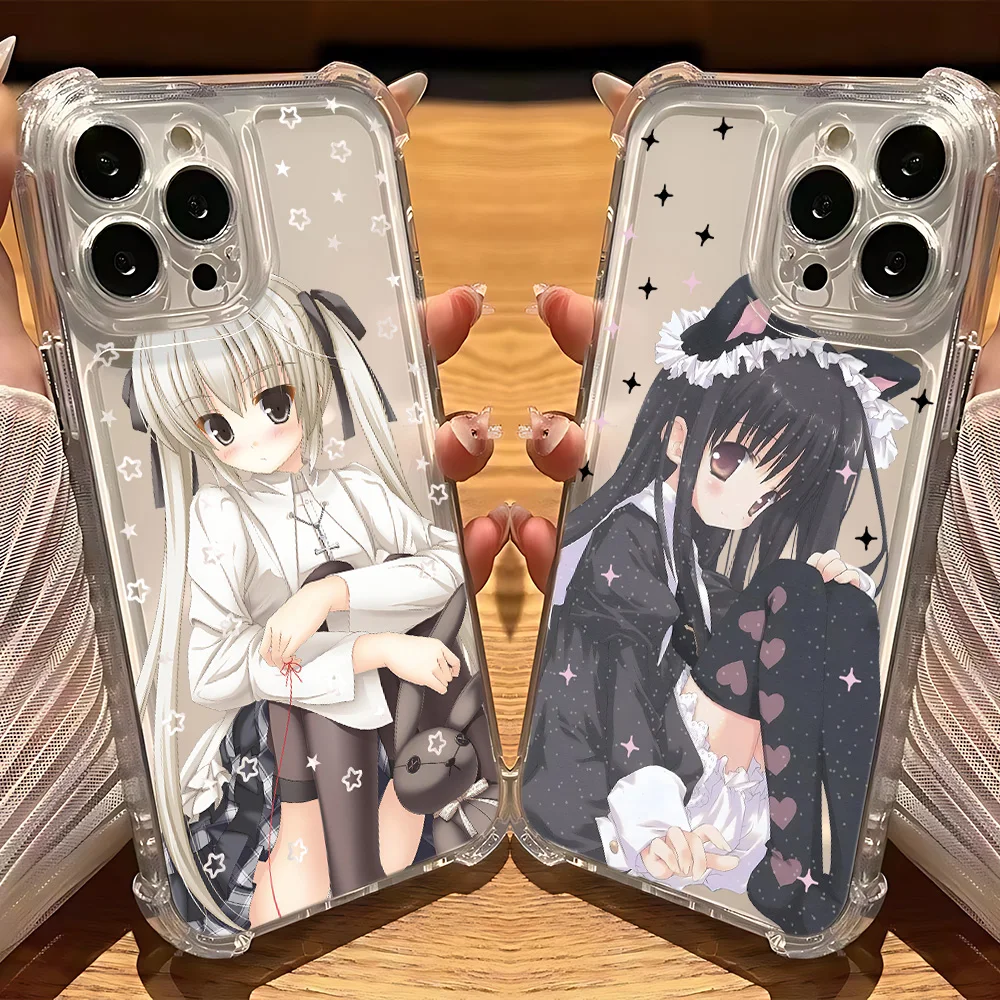 Чехол для телефона с милой горничной в стиле аниме iPhone 16 15 14 13 12 11 Mini Pro Max X XR XSMax 7 8
