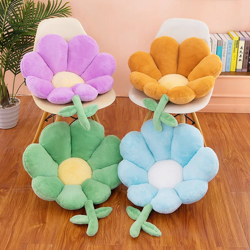 

Zqswkl flower cushion integrated office sedentary seat butt cushion students dormitory chair cushion stuffed & plush plants