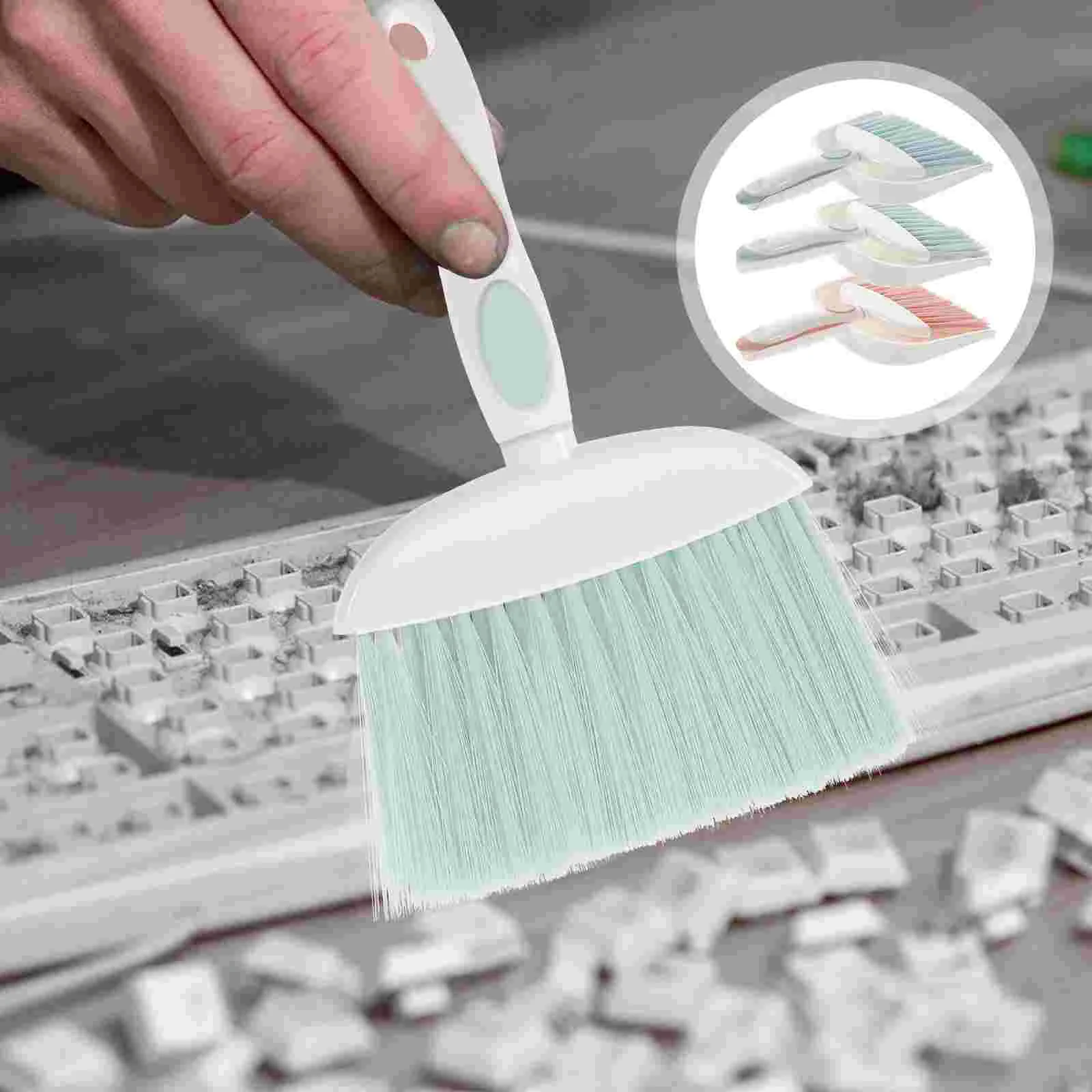 

3 Sets of Portable Convenient Lasting Premium Brush And Dustpan Set Household Dust Pan for Daily Use