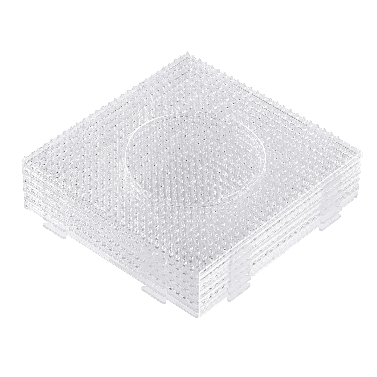 

Square Plastic Plates Fuse Beads Template Pegboards Teens Kids Puzzle DIY Child