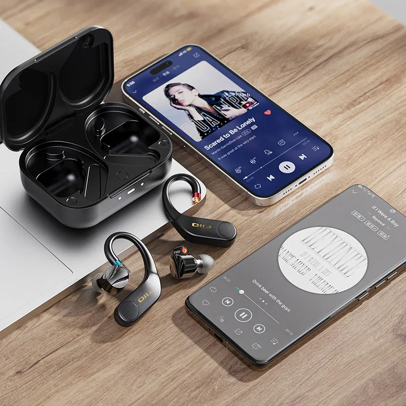 Фото FiiO UTWS5 2025 True Wireless Bluetooth наушники-вкладыши с крючком для наушников для IEMs Hi-Res 96 кГц/24 бит LDAC MMCX/0,78 2 контакта №4