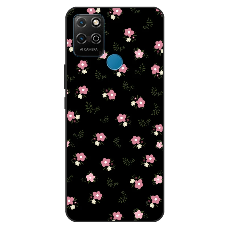 Чехол для Huawei Honor Play 5T стильный мультяшный чехол черный силиконовый телефона Play5T