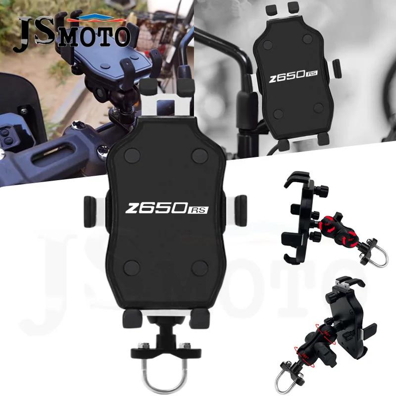 

For KAWASAKI Z650RS Z 650RS z650rs 2021-2022 Motorcycle Navigation Mirror Handlebar Mobile Phone Holder Mount GPS Stand Bracket